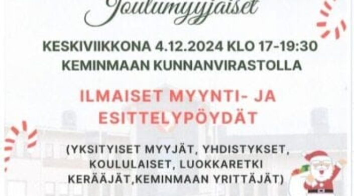 Joulutapahtuma 4.12.2024