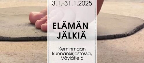 Taidenäyttely elämän jälkiä (Facebook-postaus)